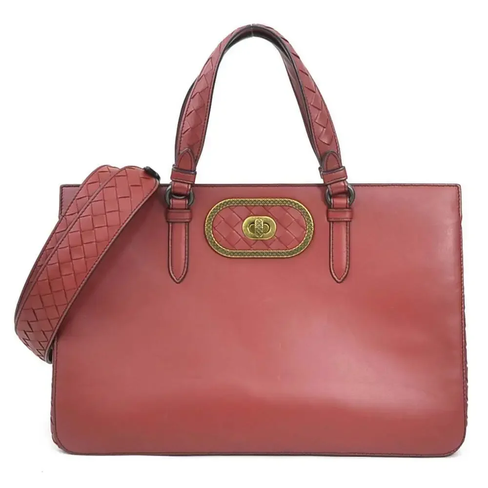 BOTTEGA VENETA Leather Intrecciato Shoulder Bag
